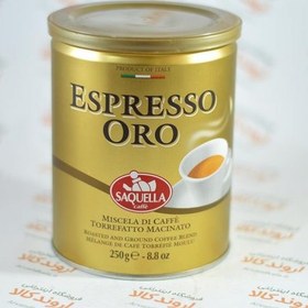 تصویر پودر قهوه ITALIA قوطی 250 گرم SAQUELLA مدل ORO SAQUELLA CAFFE ESPRESSO ORO 250gr