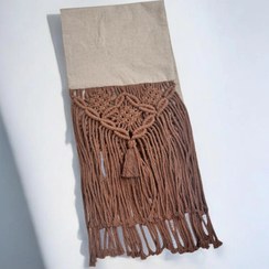 تصویر رانر مکرومه ترکیب پارچه 