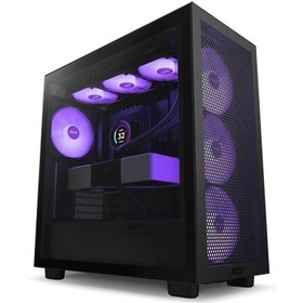 تصویر کیس کامپیوتر ان زی ایکس تی مدل H7 Flow Matte NZXT H7 Flow Matte White Mid Tower Computer Case