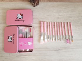 تصویر ست براش 12 تکه کارتی هلو کیتی Hello Kitty Brush Set 12pcs