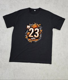 تصویر تیشرت بسکتی ۲۳ بال - 3xl / مشکی basketball tshirt 23ball
