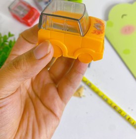 تصویر مداد تراش ماشین - سبز 