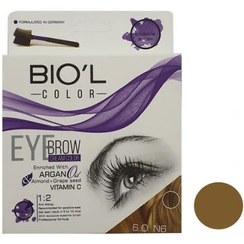 تصویر کیت رنگ ابرو بیول Biol بلوند تیره بیول - 6.0 (N6) 