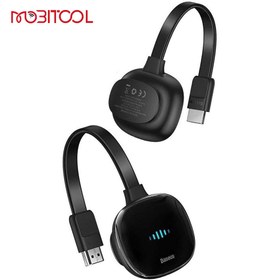 تصویر دانگل وای فای HDMI بیسوس Baseus Meteorite Shimmer Wireless Display Adapter CATPQ-A01 