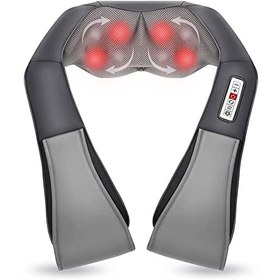 Shiatsu Neck and Back Massager with Soothing Heat Wireless Electric Deep  Tissue 5D Kneading Massage Pillow Shoulder Leg Body