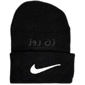 تصویر کلاه تک بافت اسپرت گلدوزی شده نایک - مشکی Nike embroidered sports hat black