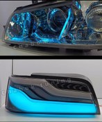تصویر چراغ جلو اسپرت بی ام دبلیو مدل SLX آیس بلو 