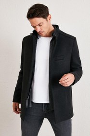 تصویر Slim Fit Pamuklu Kaşe Kaban 5841012 