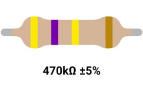 تصویر RESISTOR 1/4W 470K %5 