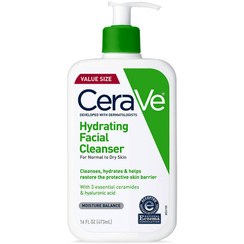 تصویر ژل شستشو و آبرسان قوی سراوی مخصوص پوست نرمال و خشک - ۴۷۳ میل Cerave Hydrating Cleanser 237 ml