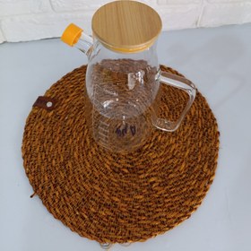 تصویر روغن ریز پیرکس درب چوبی 