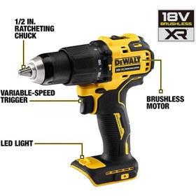 تصویر دریل شارژی چکشی دیوالت مدل DCD709S2T ا DEWALT DCD709S2T Cordless Hammer Drill Driver DEWALT DCD709S2T Cordless Hammer Drill Driver