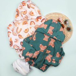 تصویر کاپشن سوییشرتی بچه گانه ضد آب آستری تدی 