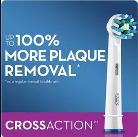 تصویر سری یدک مسواک برقی اورال بی Oral-B مدل Cross Action (1 عدد) 