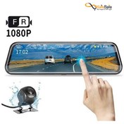 تصویر دوربین ثبت وقایع و مانیتور آینه خودرو مدل Starlight Night Vision Dash Cam 