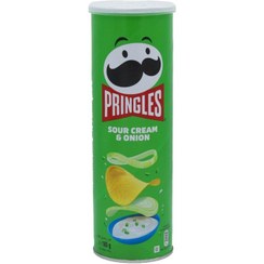 تصویر فروش تکی و عمده چیپس پرینگلز طعم پنیر و پیاز وزن 165 گرم| همکاری مستقیم با حاشیه سود پایین با فروشگاه‌ها، پخش کنندگان و خریداران عادی Pringles Cheese & Onion
