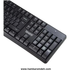 تصویر کیبورد و موس بی سیم بیاند BMK-2340RF Beyond BMK-2340RF Wireless Keyboard and Mouse