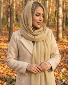 تصویر شال زنانه مدل نگین دار کد ۱۰۰۱ - سورمه ای 