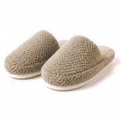 تصویر دمپایی حوله ای شیرنسکافه 