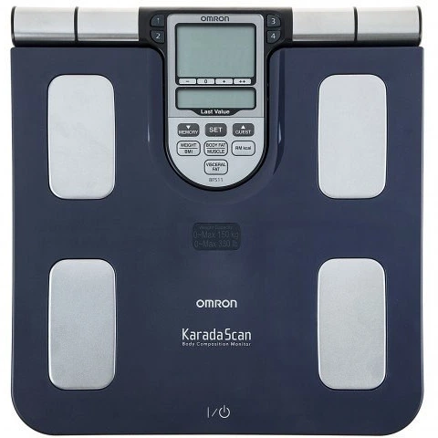 OMRON BF511 Blue Digital Scale