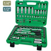 تصویر مجموعه بکس 108 پارچه 1/2 و 1/4 درایو تاپ تول TOPTUL کد GCAI108R 