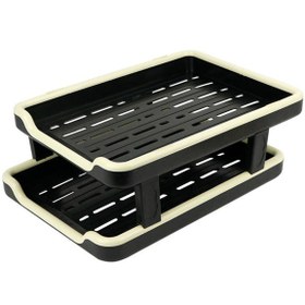 تصویر کازیه ۲ طبقه پلاستیکی 