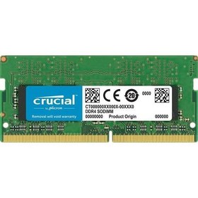تصویر رم لپ تاپ DDR4 تک کاناله 2400 مگاهرتز CL17 کروشیال ظرفیت 16 گیگابایت ا Crucial DDR4 2400MHz CL17 Single Channel Laptop R Crucial DDR4 2400MHz CL17 Single Channel Laptop R
