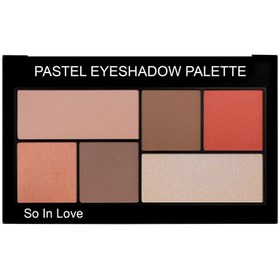 تصویر پالت سایه چشم پاستل SO IN LOVE - 202 pastel eyeshadow palette so in love