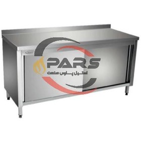 تصویر کابینت زمینی استیل 