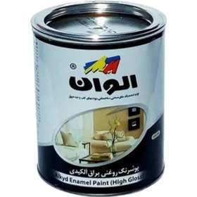 تصویر رنگ آلکیدی(روغنی) سفید براق الوان 4kg 