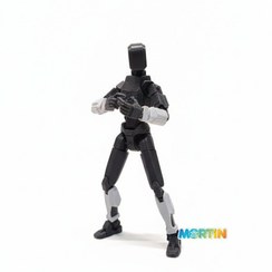 تصویر فیگور دامی ۱۳ سانتی‌متر رنگ مشکی و طوسی 