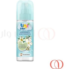 تصویر اسپری مرطوب کننده کودک یونی بیبی مدل کلونیا با رایحه گل های بهاری 150 میل 