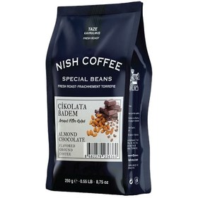 تصویر قهوه نیش طعم دار بادام شکلات Nish Chocolate Almond Flavored Coffee