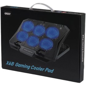 تصویر کول پد لپ تاپ Great X6B Great X6B Gaming Cooling Pad