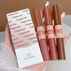 تصویر پک رژ لب دو سر مات و براق CAPPUVINI 