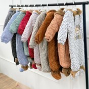 تصویر کد ۲۵۵۶ کاپشن سرهمی خالخالی توکرکی 