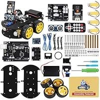 تصویر ELEGOO UNO R3 Smart Robot Car Kit V4 for Arduino Robotics برای کودکان سنین 8-12 12-16 STEM Science Kits هدایای کدنویسی برای 8 9 10 11 12 13 14 15 16 ساله پسران دختر نوجوانان اسباب بازی های ساختمانی مهندسی جالب ELEGOO UNO R3 Smart Robot Car Kit V4 for Arduino Robotics for Kids Ages 8-12 12-16 STEM Science Kits Coding Gifts for 8 9 10 11 12 13 14 15 16 Year Old Boys Girls Teens Cool Engineering Building Toys