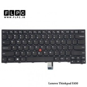 تصویر کیبورد لپ تاپ لنوو Lenovo ThinkPad E450 مشکی-با موس-با فریم 