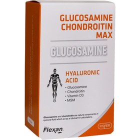 تصویر گلوکزامین و کندرویتین مکس فیشر فلکسان 60 عددی ا Glucosamine Chondroitin MSM Max Glucosamine Chondroitin MSM Max