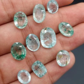 تصویر پک ۱۰ عدد توپاز سبز 