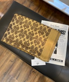 تصویر شال طرح برند کوچ - ذغالی 