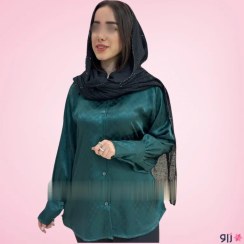 تصویر شومیز ساتن طرح گوچی فندی زنانه کد 6234066 