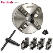 تصویر چهار نظام تراشکاری سانو مدل K12 سایز ۱۳۰ میلیمتر 