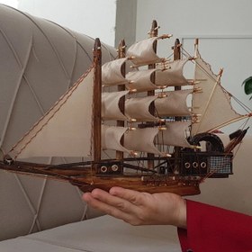 تصویر ماکت کشتی چوبی سایز ۴۰ سانت 