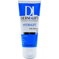 تصویر کرم مرطوب کننده بدن هیدرالیفت درمالیفت Dermalift Hydralift Body Moisturizing Cream For Normal And Dry Skins 150ml