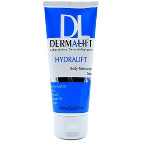 تصویر کرم مرطوب کننده بدن هیدرالیفت درمالیفت Dermalift Hydralift Body Moisturizing Cream For Normal And Dry Skins 150ml