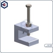 تصویر سی کلمپ ، بیم کلمپ فشار قوی - سیاه Heavy Duty Forged Malleable Iron C-clamp / beam clamp