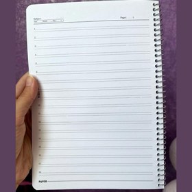 تصویر دفتر دو خط زبان 50برگ 