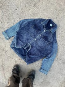 تصویر پیراهن جین پشت چاپ 