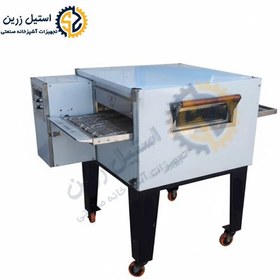 تصویر فر پیتزا ریلی دهنه ۵۰ موتور بغل 